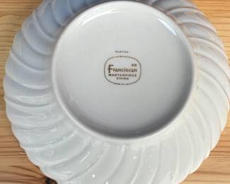 This is a photo of the Franciscan Masterpiece china dishes.