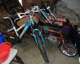 Bicycles (one is recumbent.  Needs TLC)