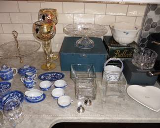 Waterford, Belleek and Tea Set