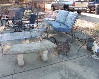 Patio Furniture, Concrete Garden Art and Pots