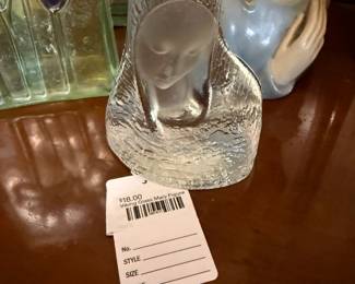 Viking Glass Mary Figure