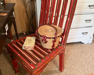 India-Made Red Chair 