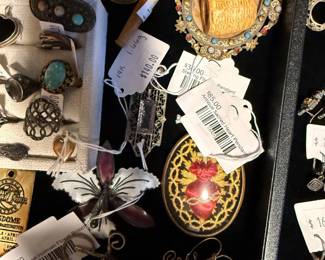 Antique Sacred Heart Pendant