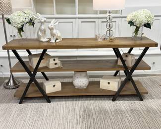 Heavy, sturdy entry table