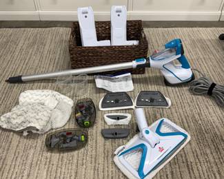 Bissel steamer mop with multiple attachments