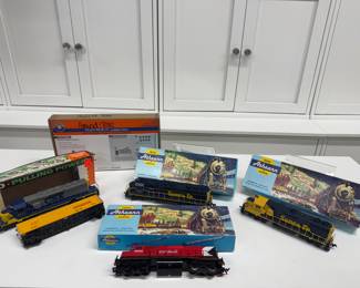 Vintage train engines