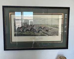 “Leicestershire – A Struggle for the Start” After Henry Alken, 1825 Sporting Print