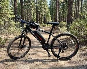 HITTROAD Electric Mountain Bike E-Bike w/ Removable Battery, Disc Brakes