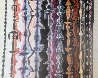 1950s Robert Gilberg Gouache.