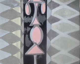 Robert Gilberg 1950s gouache.