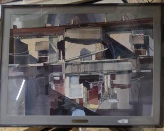 Huge Mary Ann Beam prize winning watercolor.