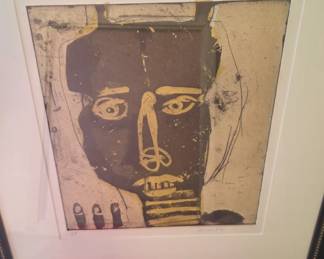 James Havard colored etching.