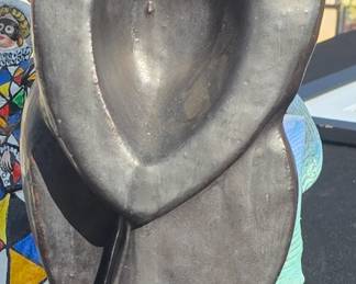 Modern figural sculpture.