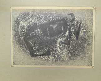 Mid Century modern etching.