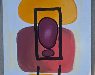 Bay Area Abstraction gouache.