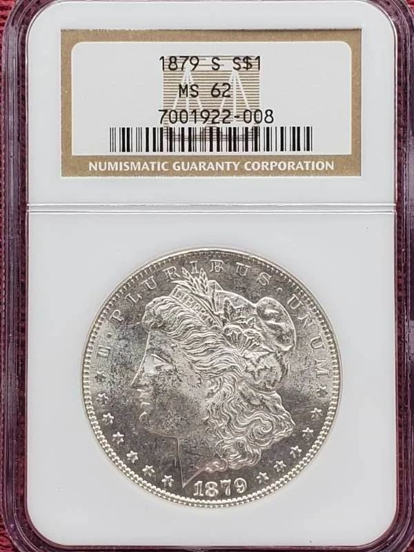 1879-S Morgan Silver Dollar NGC MS62