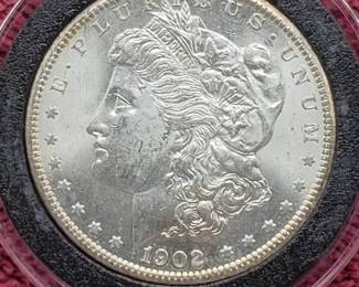 1902-O Morgan Silver Dollar in Airtite, High Grade