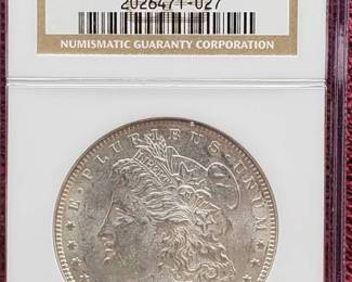 1896 Morgan Silver Dollar NGC AU58