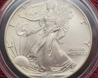 1992 American Silver Eagle in Airtite