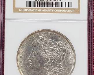 1885 Morgan Silver Dollar NGC AU55