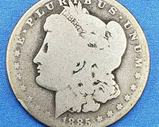 1885-O Morgan Silver Dollar. If this one could talk!