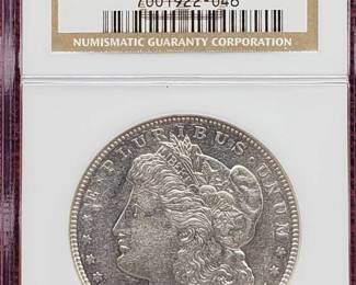 1921-D Morgan Silver Dollar NGC AU55