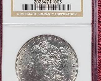 1884-O Morgan Silver Dollar NGC AU58