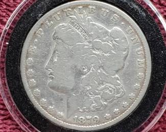 1879-S Morgan Silver Dollar in Airtite