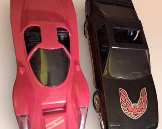 1980's Pontiac Firebird and Hardcastle & McCormick 1983 Coyote- these are not matchbox size cars but larger toy cars