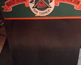 New Idea Fram Equipment advertising sign/chalkboard appears original, not reproduction 
