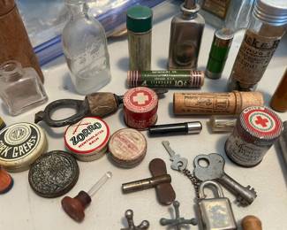 large assortment of vintage smalls of many kinds