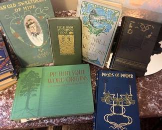 Nice assortment of vintage and antique books