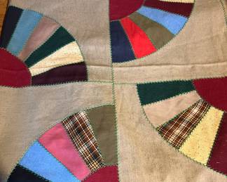 Wool vintage quilt top