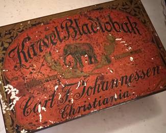 vintage tin "Ravel Blactobak" Carl F. Johannessen Norway