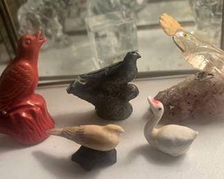 small metal bird whistle, plastic bird whistle