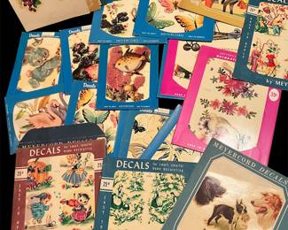 Vintage transfer decals NOS