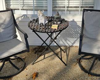 Outdoor chairs/table