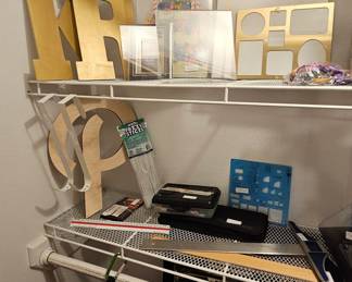 Frames and art supplies