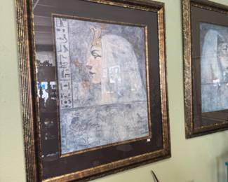 Egyptian framed art prints by Parrish
