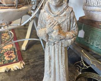 St Francis of Assisi cement statue