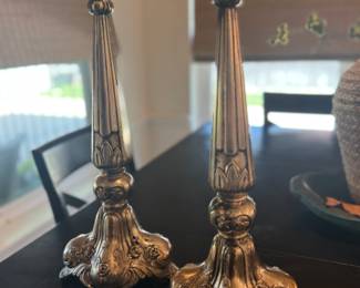 Vinage Cast Brass candlesticks