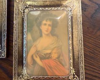 Celluloid vintage lady pictures