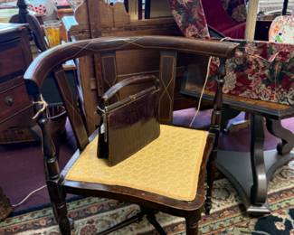 Formal english Inlaid Corner Chair