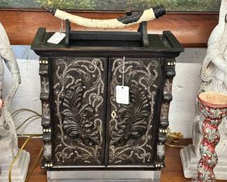 Inlaid Antique Vargueno, Majolica, and more