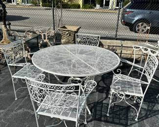 Scrolling Iron Patio Dining Set