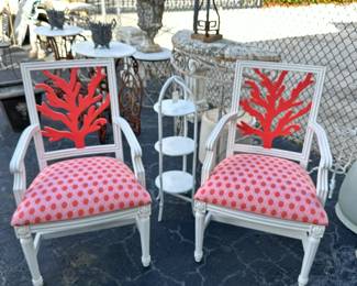 Pair of Vintage "Coral" Armchairs by Century