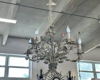 Italian Metalwork Six-light Chandelier