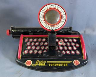 Junior Dial Tin Typewriter Toy