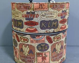 Airline Logo Cosmetic Travel Case With Lock And Key