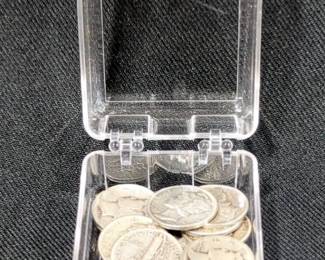 Mercury Dimes, Qty 18, Years Range 1916-1945